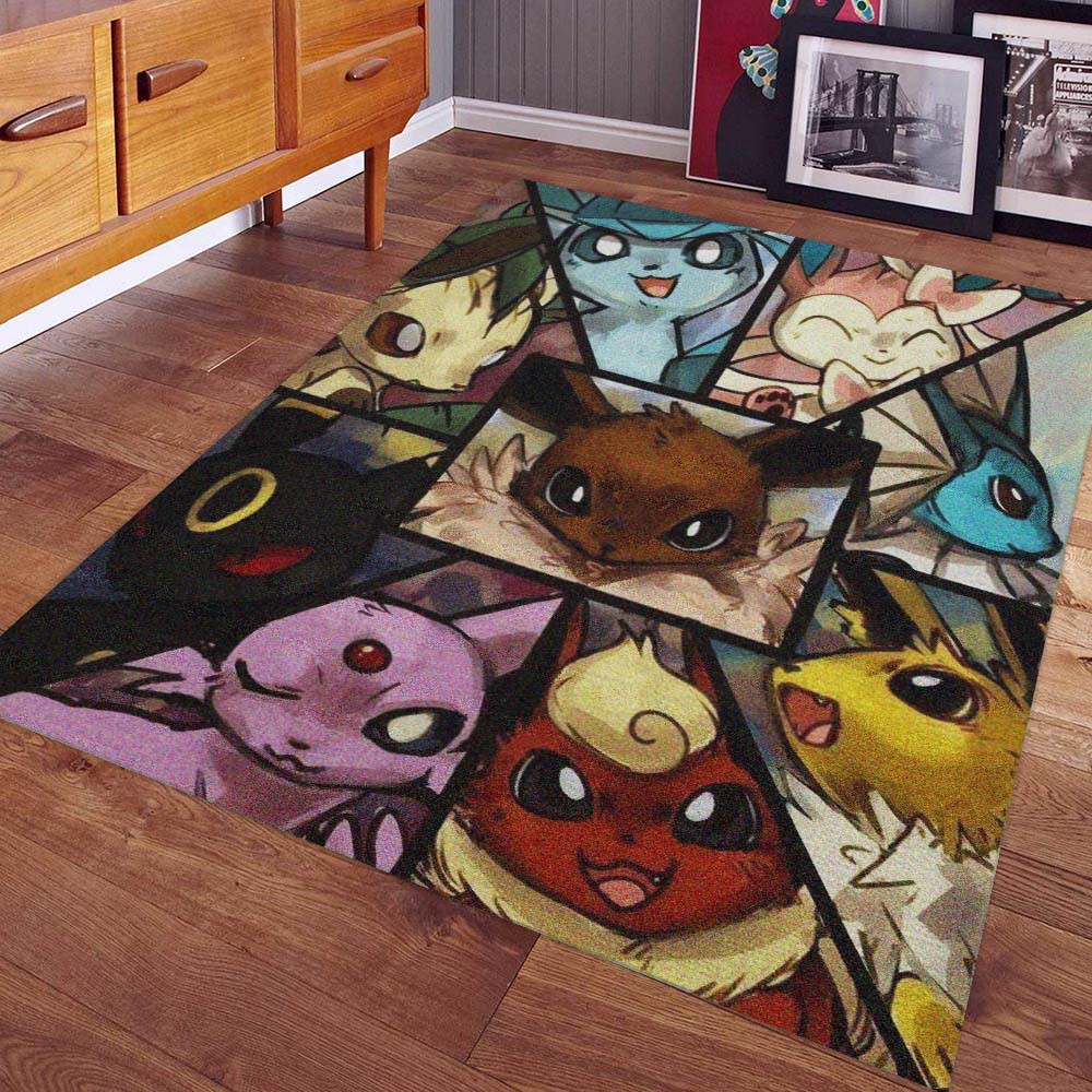Pokémon Évoli Evolution Tapis
