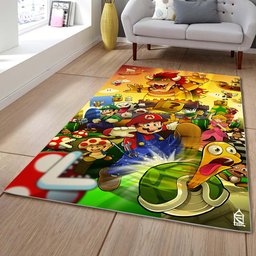 Mario Tous Les Personnages 4 Tapis