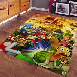 Mario Tous Les Personnages 4 Tapis