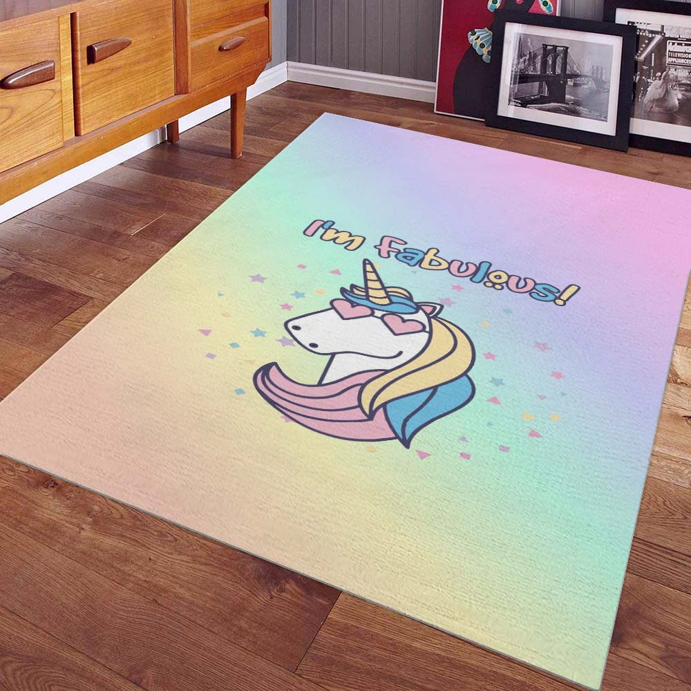 Licorne Arc-En-Ciel Fabuleux Uc04 Tapis