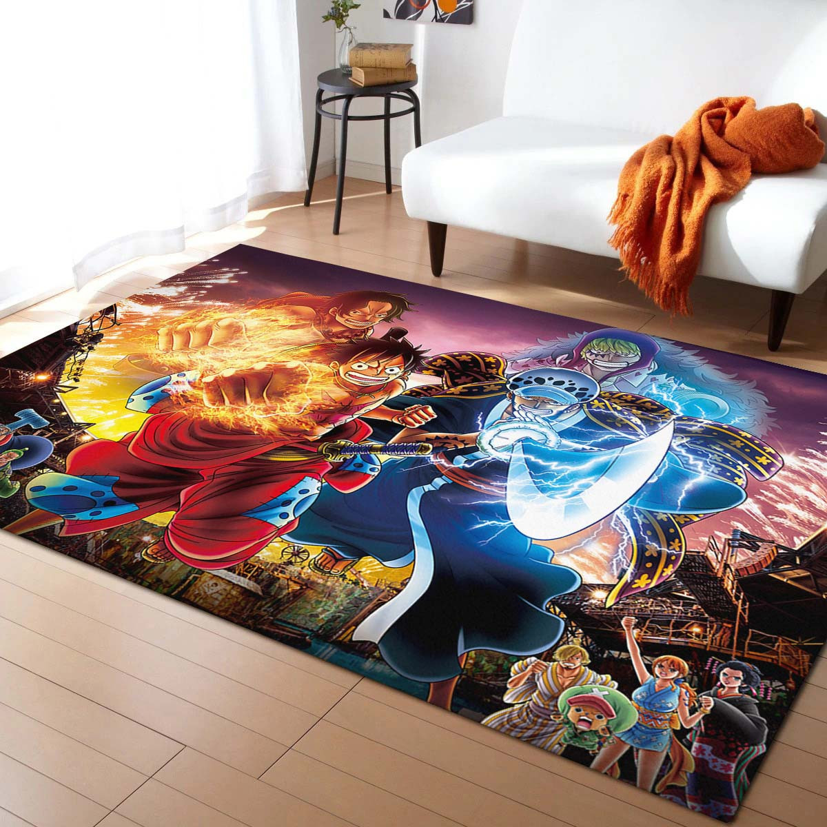 One Piece Luffy Et Tous Les Personnages 1006 Tapis