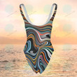 Marble Colors Swimsuit, Marble Colors One-piece Swimsuit