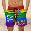 Lgbt Rooster Board Shorts, Farm Animal Man Shorts, Gay Beach Shorts, Men's Swim Shorts