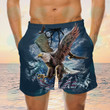 Eagle Mens Boardshorts, American Eagle Mens Shorts, Gifts For Men Eagle Swim Shorts