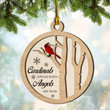 Memorial Cardinal Ornament, Cardinal Ornament, Christmas Ornament