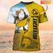 Customize Personalized Name Funny Excavator Operator T-Shirt