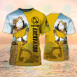 Customize Personalized Name Funny Excavator Operator T-Shirt