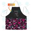 Nursing Tools Pattern Apron Medical Apron Custom Nurse Apron Black Pink