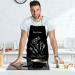 Silver Fashion Hair Stylist Pattern Apron Pink Hair Apron