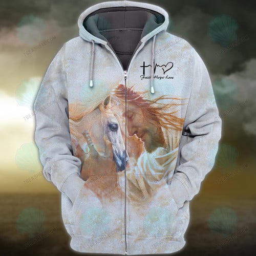 Brown Horse 3D Shirts Design, Love Horse Hoodie T Shirt