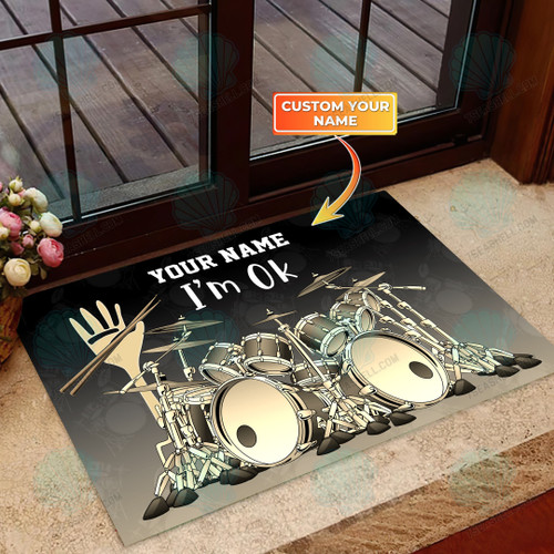 Drummer Doormat, Custom Doormat, Drummer Doormat, Welcome mat