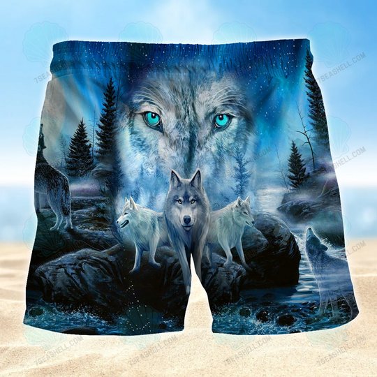 Wolf Boardshorts, Wolf Beach Shorts Men's Board Shorts, Wolf Mens Swim Trunks