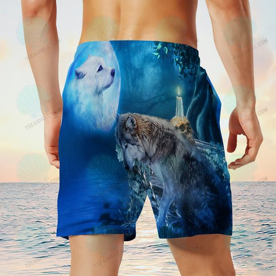 Wolf Mens Boardshorts, Wolf Beach Shorts Men's Board Shorts, Wolf Mens Swim Trunks