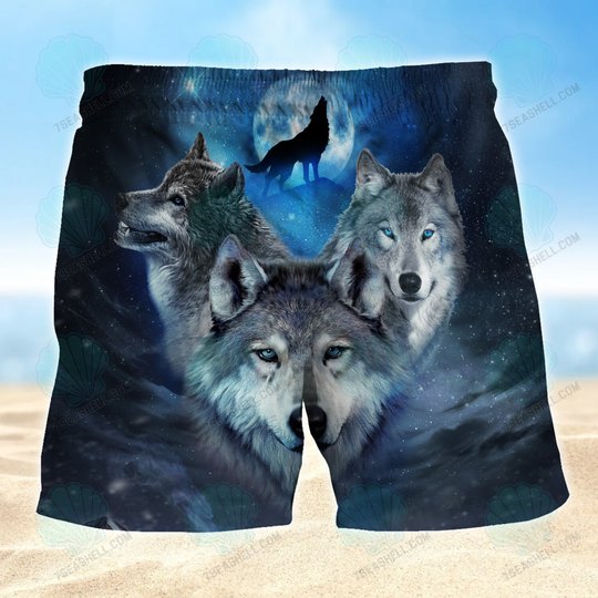 Wolf Boardshorts, Wolf Beach Shorts Men's Board Shorts, Wolf Mens Swim Trunks