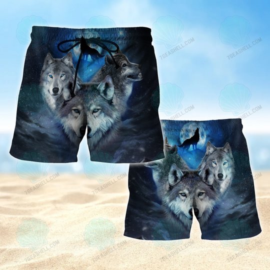 Wolf Boardshorts, Wolf Beach Shorts Men's Board Shorts, Wolf Mens Swim Trunks