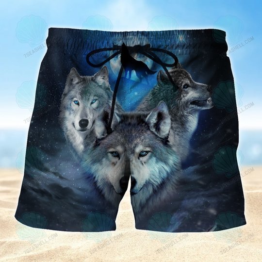 Wolf Boardshorts, Wolf Beach Shorts Men's Board Shorts, Wolf Mens Swim Trunks