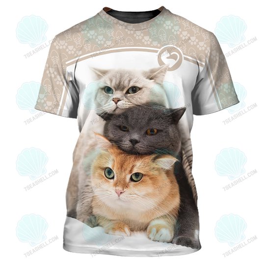 Love Cats 3D Full Print Shirts Hoodie T Shirt