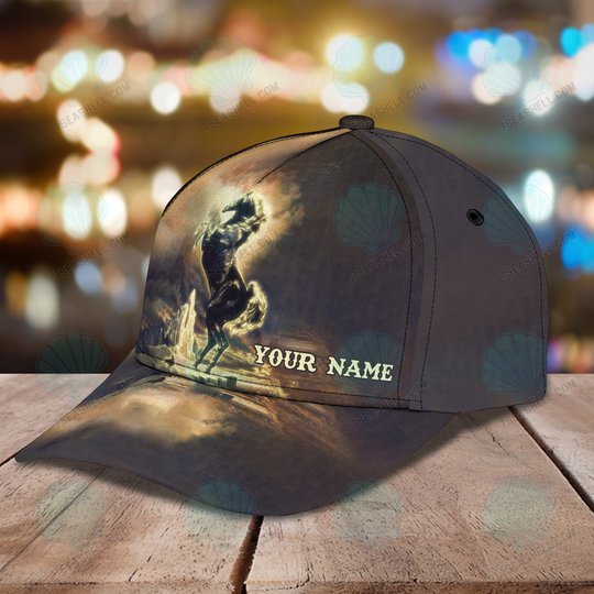 Animal Horse Lightweight Custom Name Cap Personalized Hat with Graphic Design