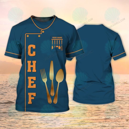 Chef Shirt Chef Apparel Chef Wear Cook Personalized T-Shirt