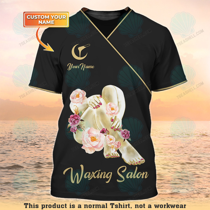 Waxing Custom T Shirt Wax Shirts Waxing Salon Uniform Black