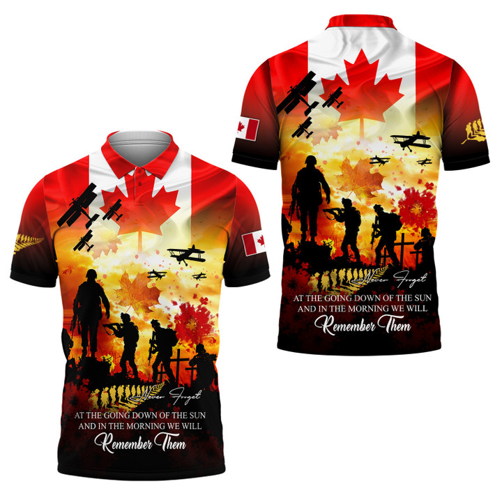 Canada Remembrance Never Forget At The Going Down Of The Sun