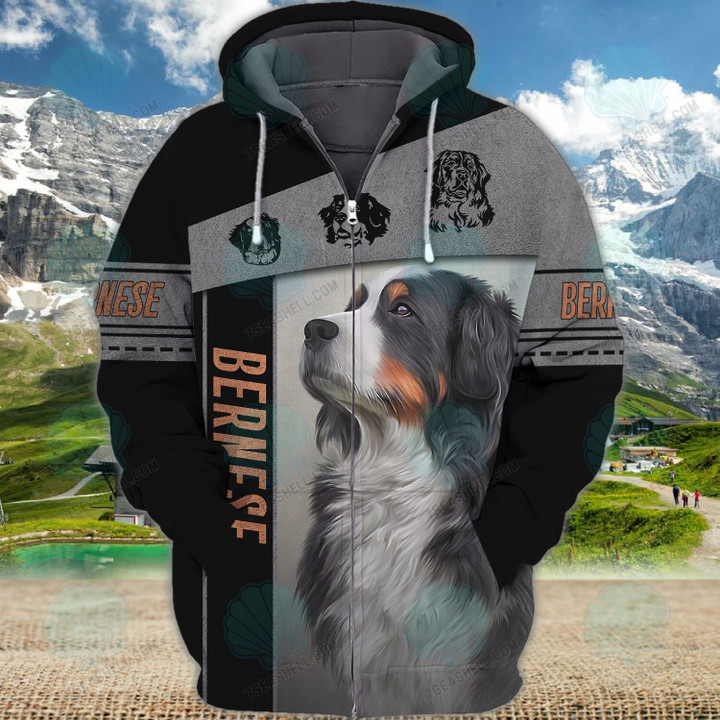 Bernese Mountain 3D Full Print Shirts 1081