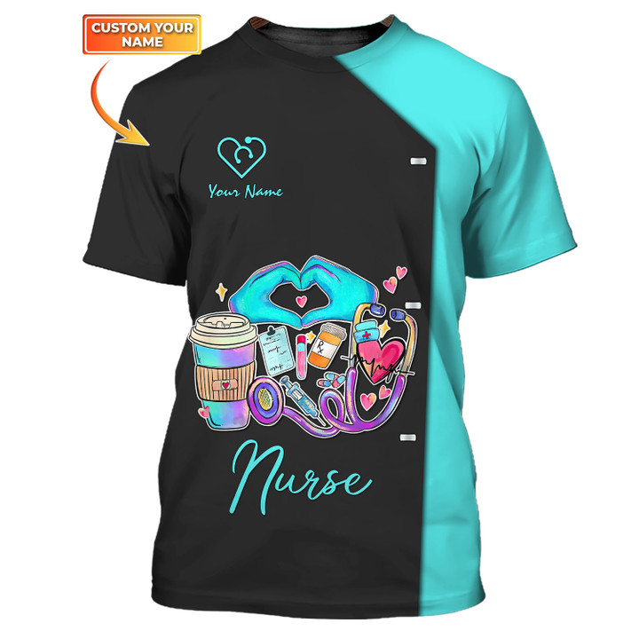 Nurse Personalized 3D Shirt Nursing Tools T-shirt Custom Nurse Life Tshirrt