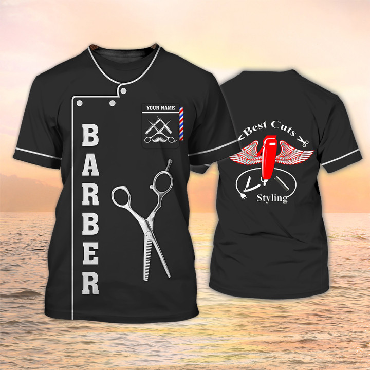 Barber Shop T Shirts Custom Barber T Shirts Black, Barber Shirts Barber T Shirt Design Custom Barber Shirts
