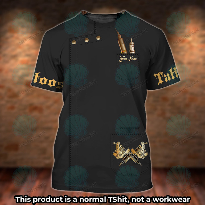 Tattoo Artist Shop Personalized Name T-Shirt