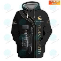 Videographer Custom 3D Shirts Videography Design Shirts