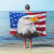 Eagle American Flag Beach Towel, Eagles Beach Towel, Best Beach Towels
