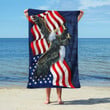 Black Eagle, Eagles Beach Towel, Oversized Beach Towels