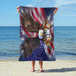 Eagle Burst, Eagles Beach Towel, Oversized Beach Towels