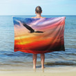 Eagle Pain, Eagles Beach Towel, Oversized Beach Towels