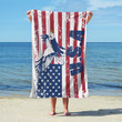 Eagle Usa Flag Beach Towel, Eagles Beach Towel, Best Beach Towels