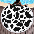 Cow Print Beach Towels, Black White Cow Spots Beach Towel Oversized, Best Beach Towels