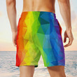 Lgbt Pride Swim Trunks Beach Shorts, Gay Beach Shorts, Men's Swim Shorts