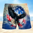 Eagle Mens Boardshorts, American Eagle Shorts, Gifts For Men Eagle Swim Shorts