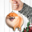 Pomeranian Love Dog Wood Ornament 1442