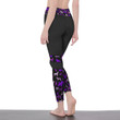 Groomer Pattern Legging Black & Purple Grooming Legging Gift For Women