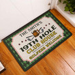 Personalized 19Th Hole Club House Golfers Doormat, Custom Name Golf Doormat, Golf Doormat, Golf Rug