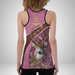 Country Girl Tank Top Pink Hunting Pattern 3D Back Hollow Tank Top 01