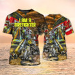 Firefighter Shirts, Men Beach Shorts, Tshirt And Board Shorts