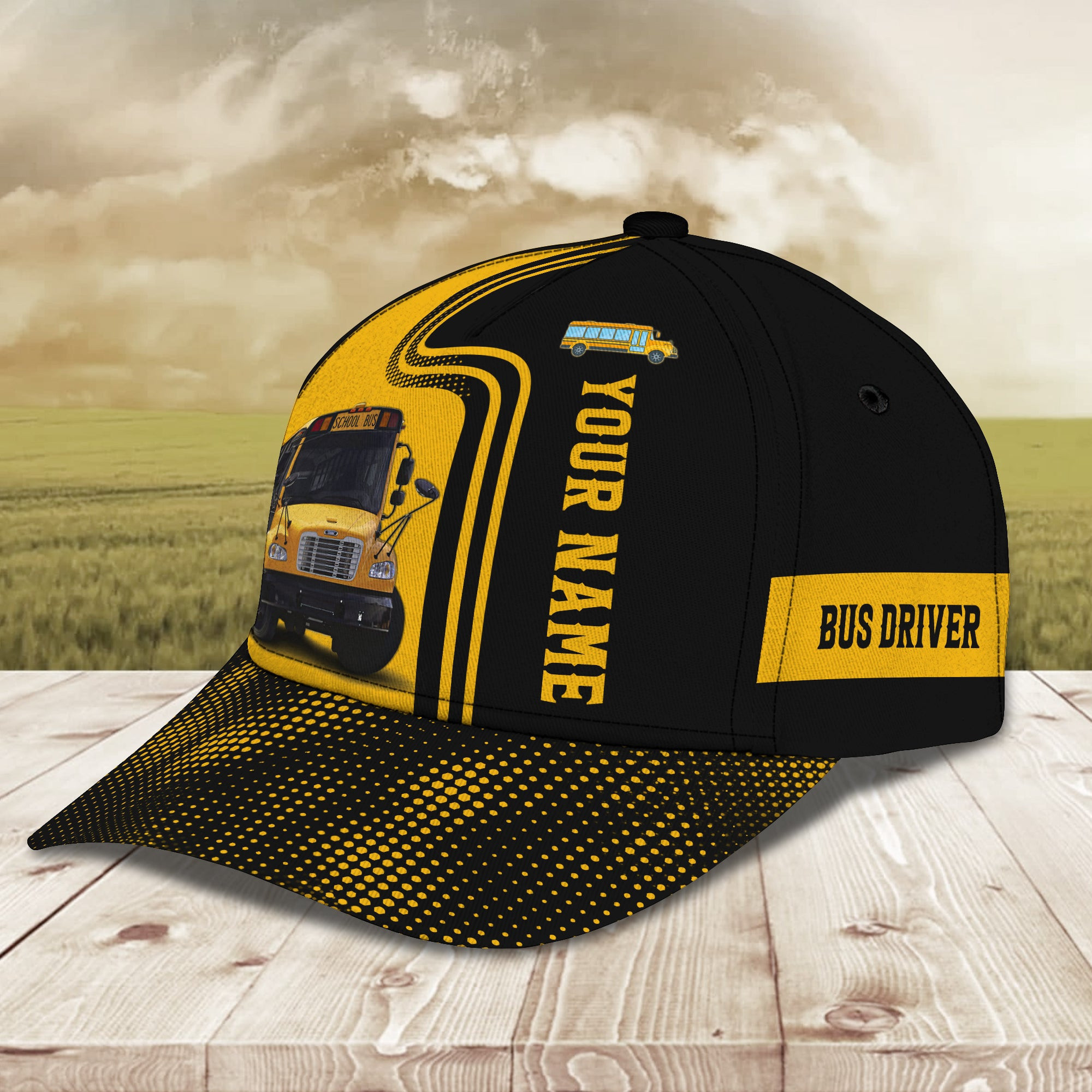 BUS DRIVER - Personalized Name Cap 01 - TD96