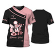 Makeup Artist Black Pink Shirt Custom Beauty Uniform T-shirt (Non-worker)