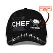 Chef Ball Cap Custom Cook Cap 3D Chef Knives Classic Cap Black