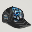 Blue & Black Trucker 3D Classic Cap Black