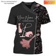 House Cleaning Sparkling Rose Gold Personalized T-Shirt Cleaning Services Uniform Tshirt [Non-Workwear]