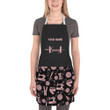 Pink Sewing Lover Pattern Apron