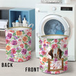 Nubian Goat Floral Laundry Basket - Just A Girl Who Loves Goats
